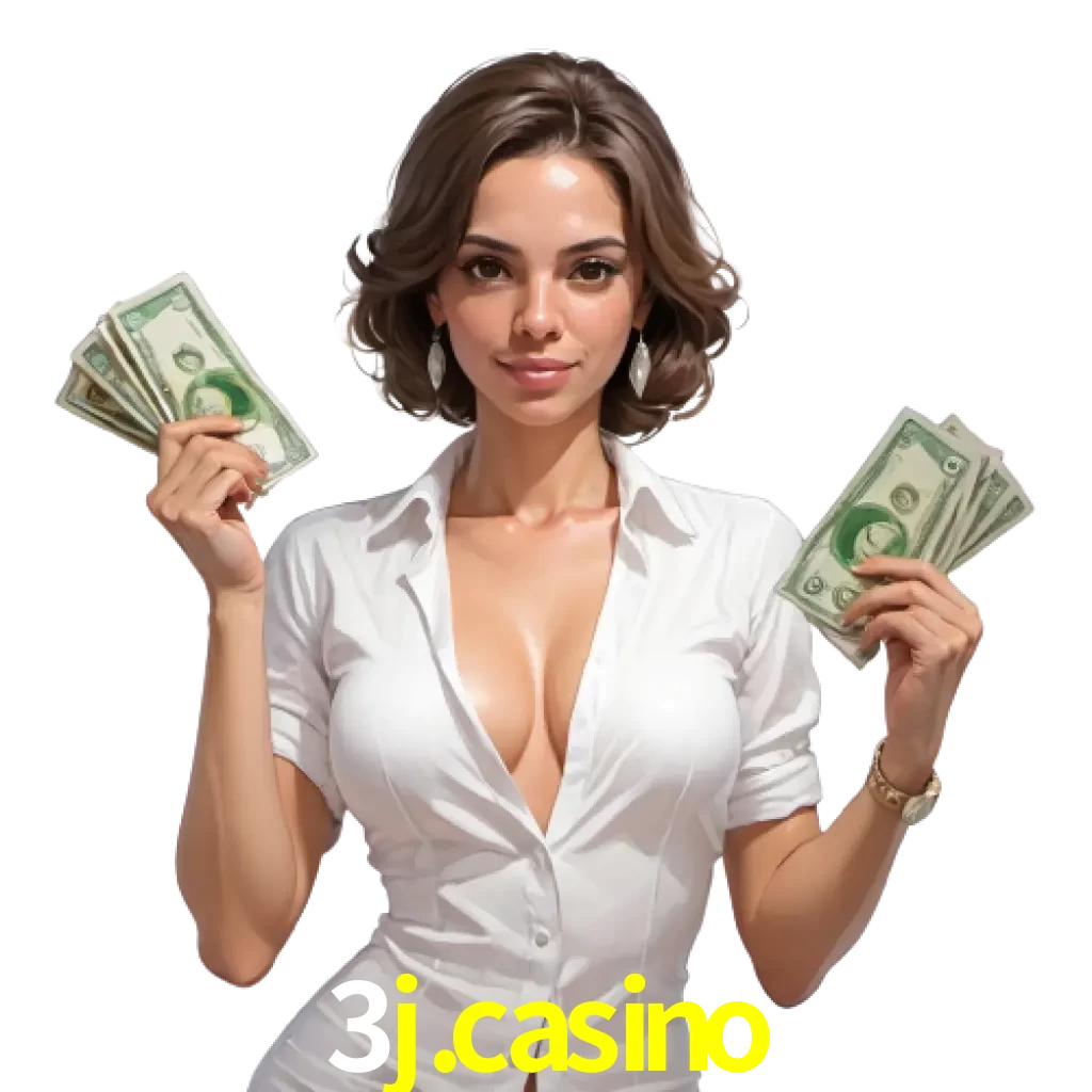 woman with money playing in 3J.CASINO bet casino