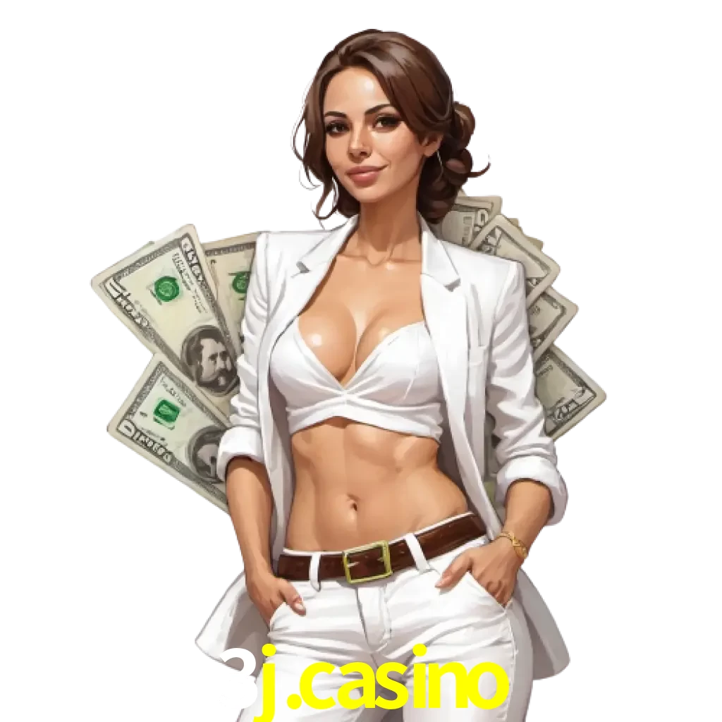 woman with money playing in 3J.CASINO bet casino